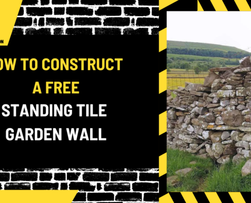 How to Construct a Free Standing Tile Garden Wall