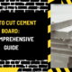 How to Cut Cement Board: A Comprehensive Guide