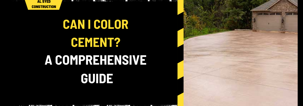 Can I Color Cement? A Comprehensive Guide