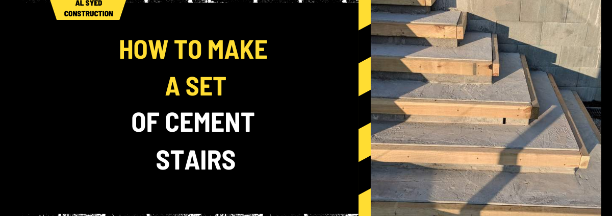 How to Make a Set of Cement Stairs: A Comprehensive Guide