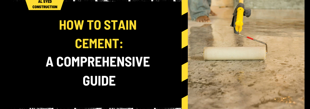 How to Stain Cement: A Comprehensive Guide