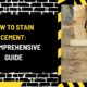 How to Stain Cement: A Comprehensive Guide