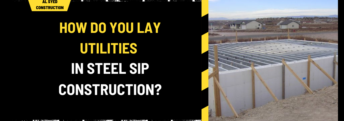 How Do You Lay Utilities in Steel SIP Construction