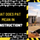 What Does PAT Mean in Construction