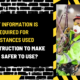 What Information is Required for Substances Used in Construction to Make Them Safer to Use