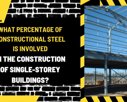 What Percentage of Constructional Steel Is Involved in the Construction of Single-Storey Buildings