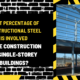 What Percentage of Constructional Steel Is Involved in the Construction of Single-Storey Buildings