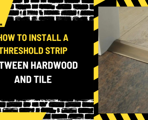 How to Install a Threshold Strip Between Hardwood and Tile