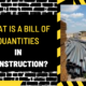 What is a Bill of Quantities in Construction