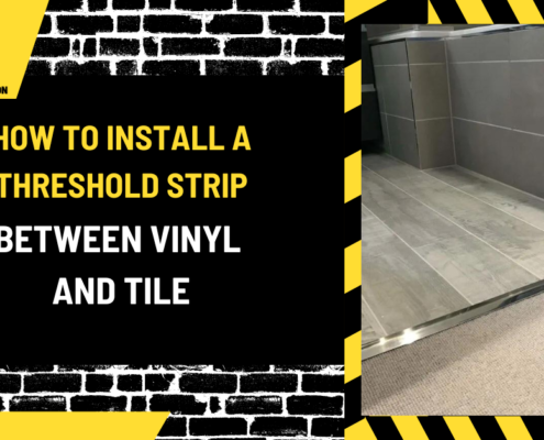 How to Install a Threshold Strip Between Vinyl and Tile