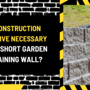 Is Construction Adhesive Necessary for a Short Garden Retaining Wall