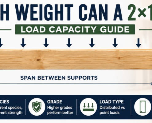 How much weight can a 2x10 hold showing load capacity factors including span, species, grade and orientation