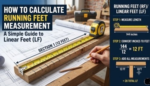 how to calculate running feet measurement