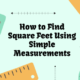 how to find square feet