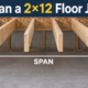 2x12 floor joist span guide