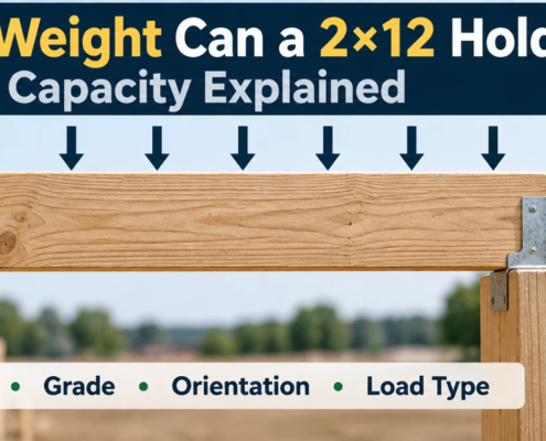 How much weight can a 2x12 hold load capacity explained
