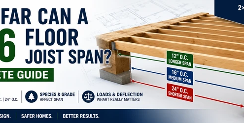 How Far Can a 2×6 Floor Joist Span