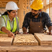 Estimator and carpenter compare timber, plywood, engineered wood and composite panels for a Division 6 specification